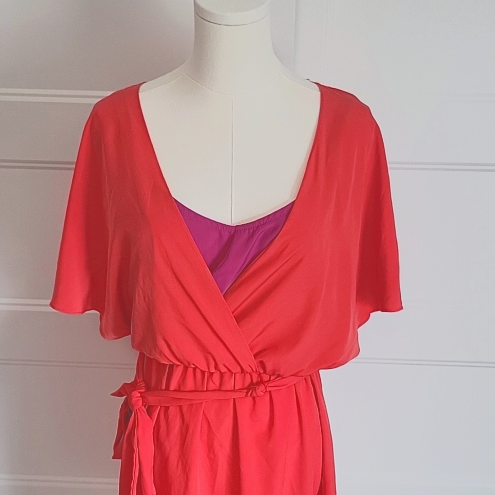 MSK Vibrant Red Dress - Picture 5 of 6